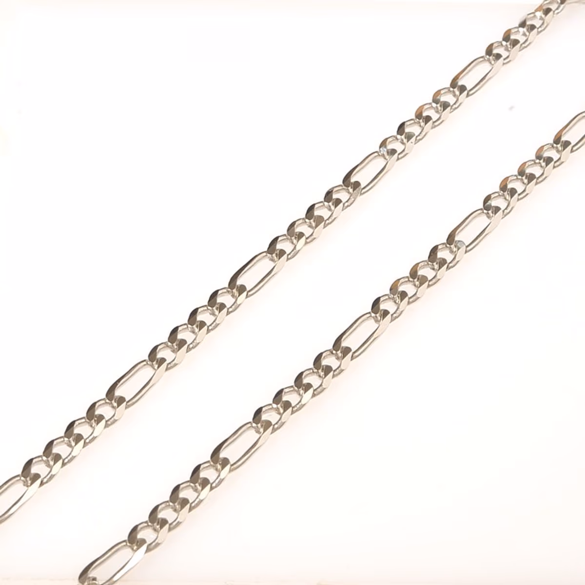 Цепь фигаро из серебра 925 пробы
