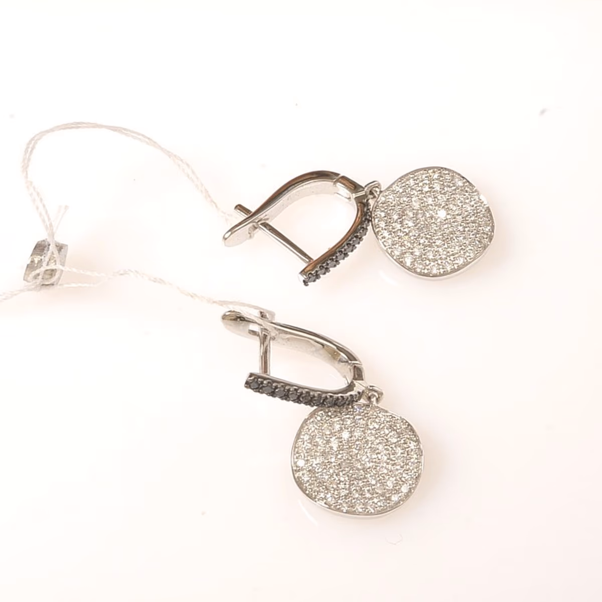 Серьги из белого золота 585 пробы
