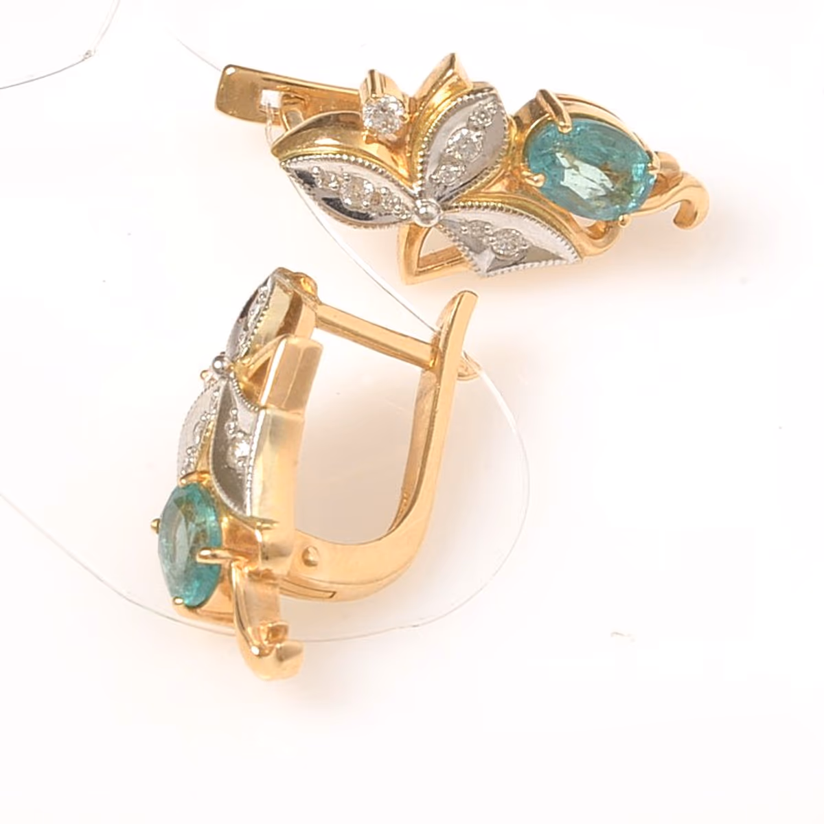 Серьги из красного золота 585 пробы
