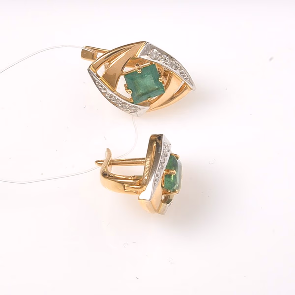 Серьги из красного золота 585 пробы