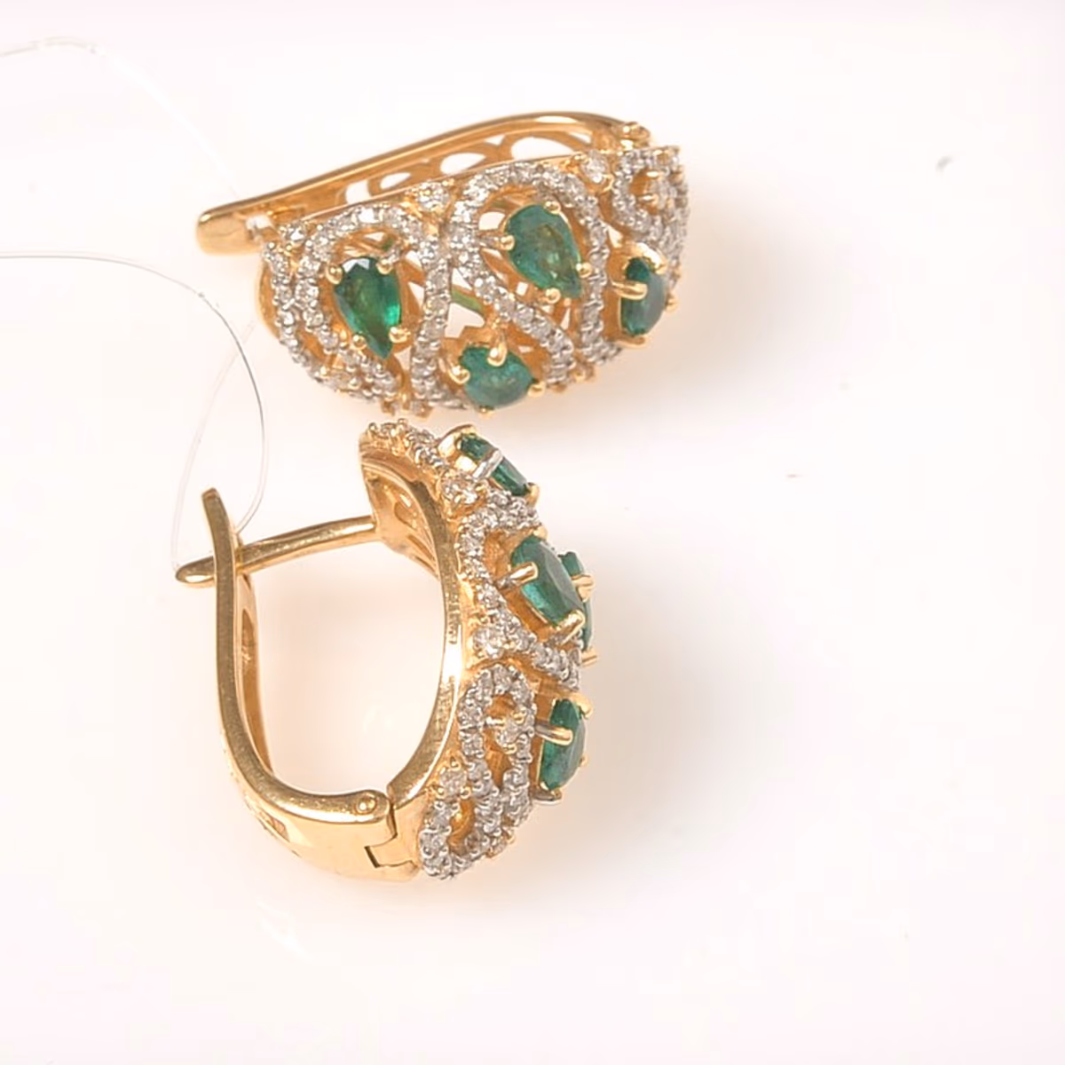 Серьги из красного золота 585 пробы
