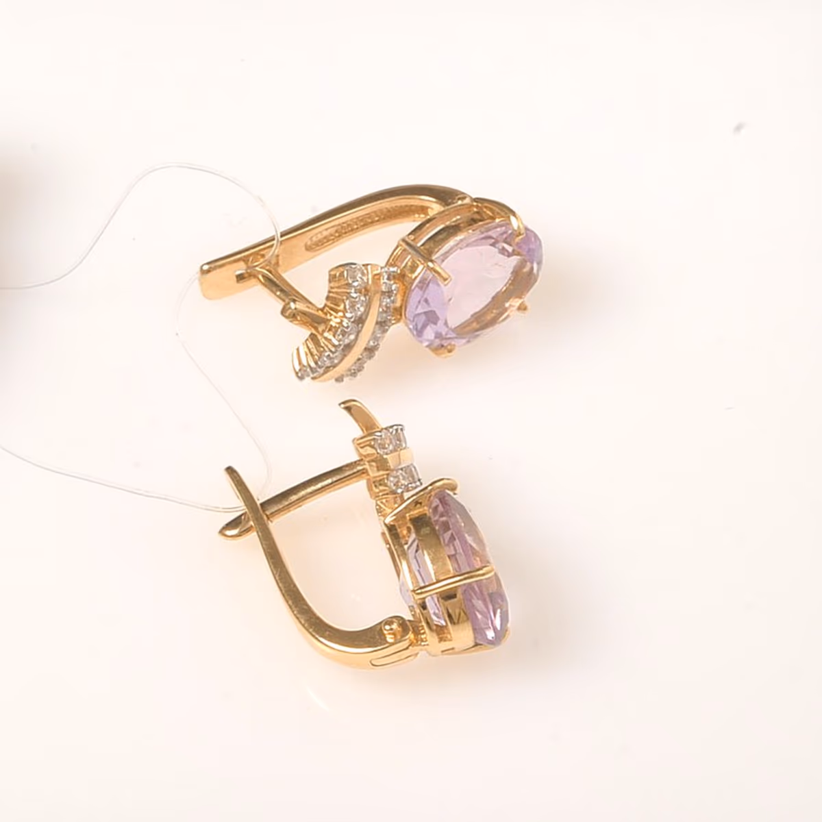 Серьги из красного золота 585 пробы