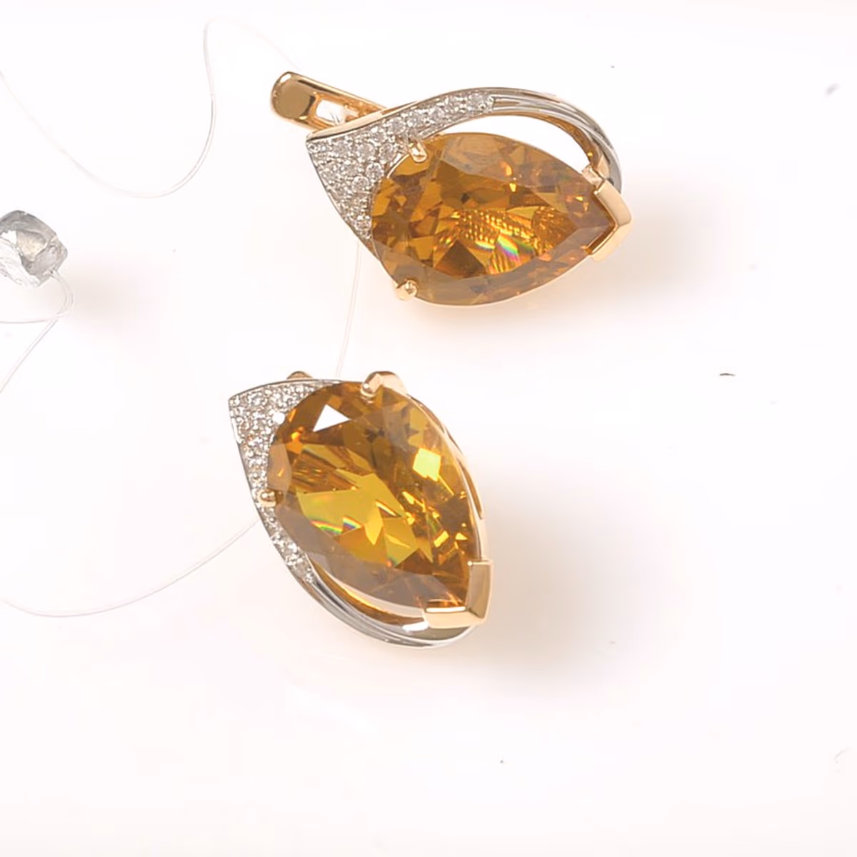 Серьги из красного золота 585 пробы