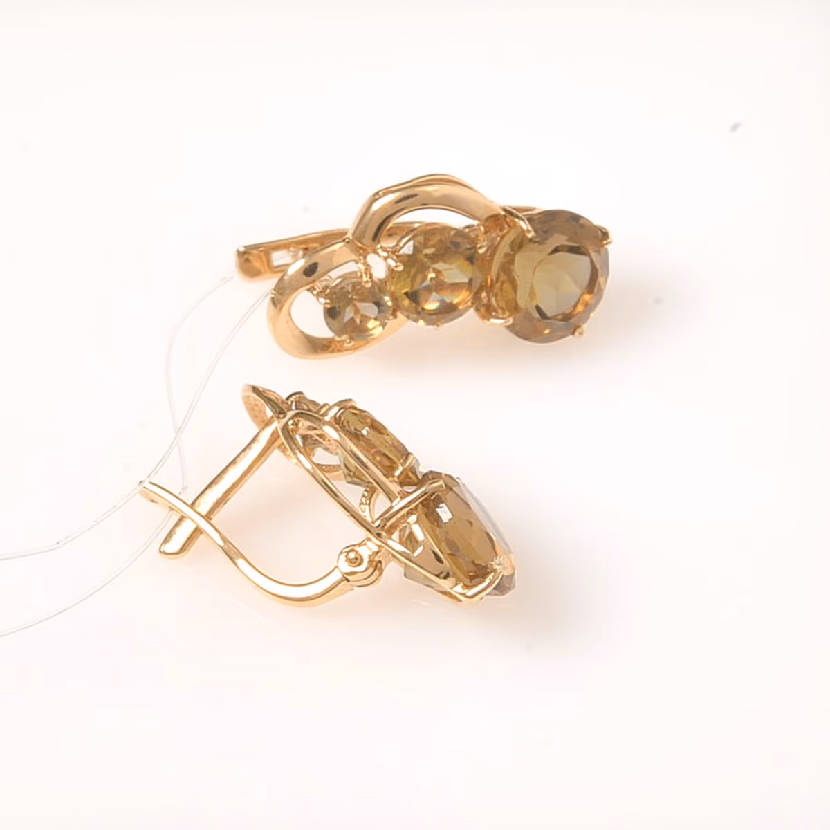 Серьги из красного золота 585 пробы