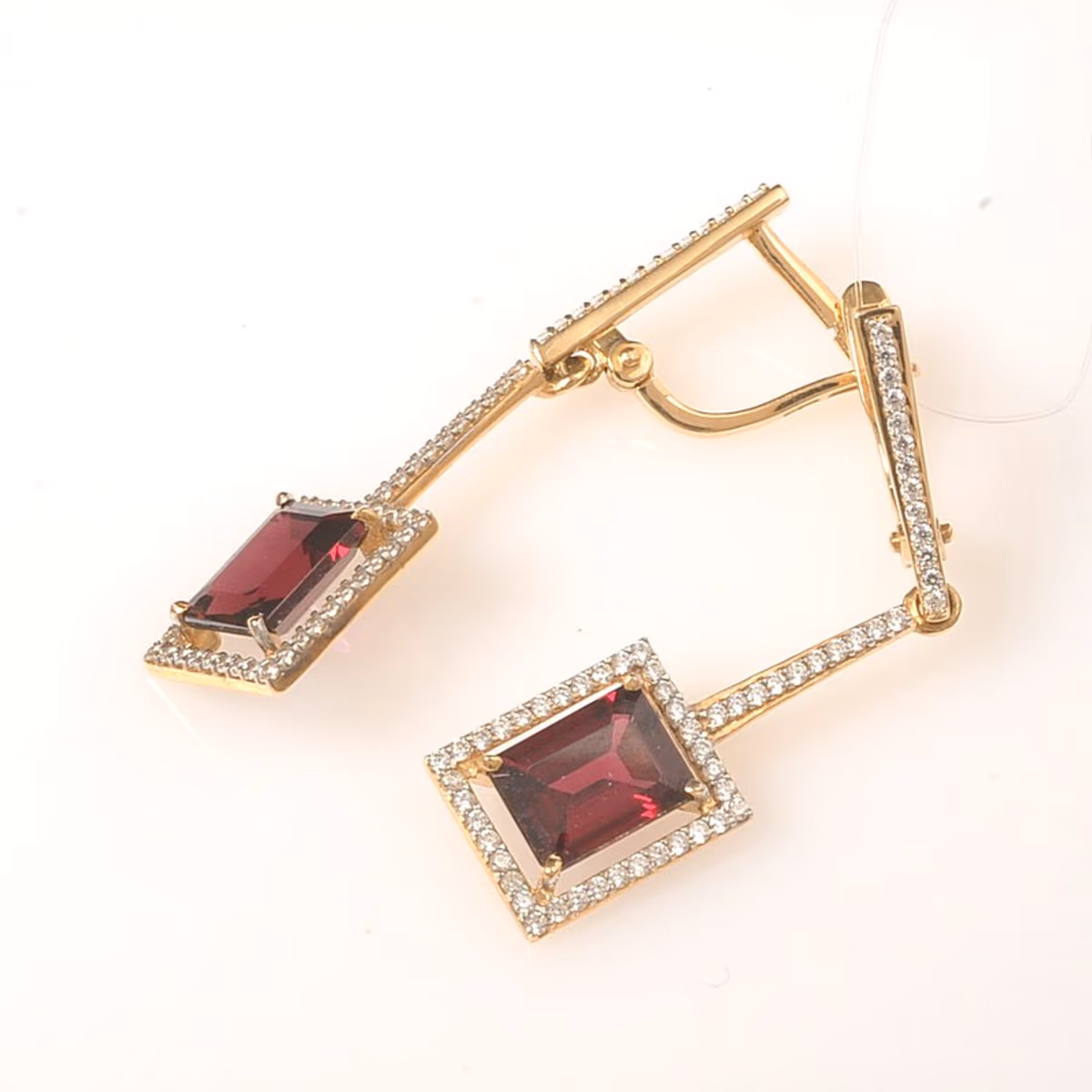 Серьги из красного золота 585 пробы