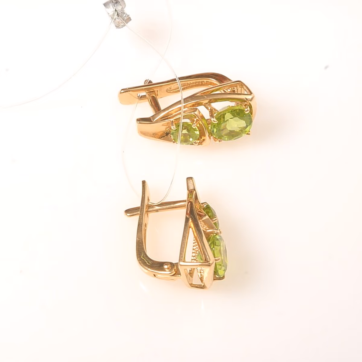 Серьги из красного золота 585 пробы