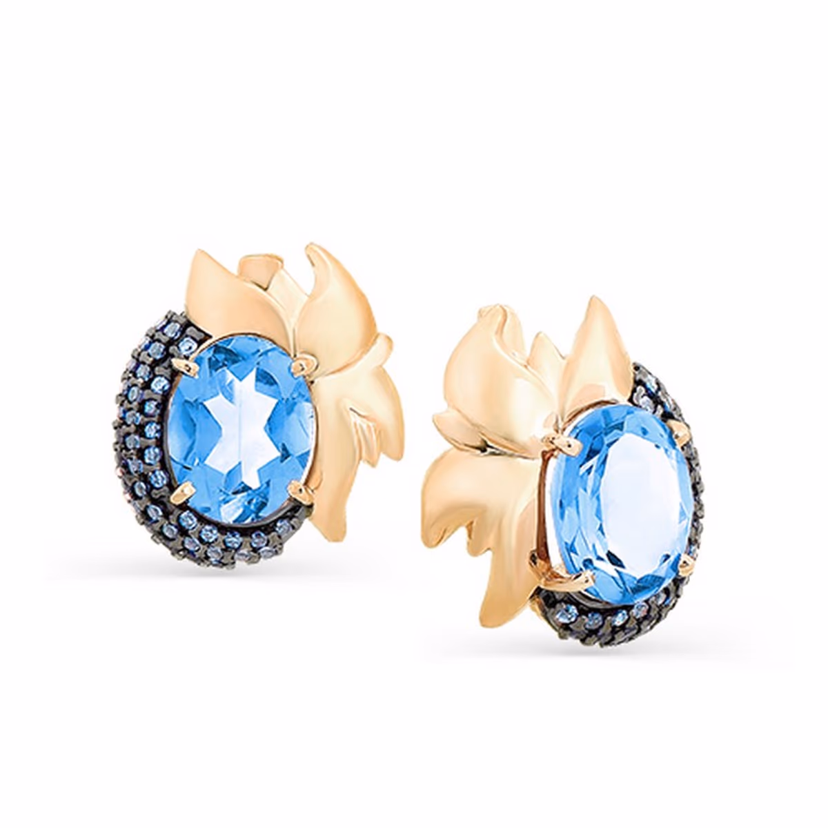 Серьги из красного золота 585 пробы