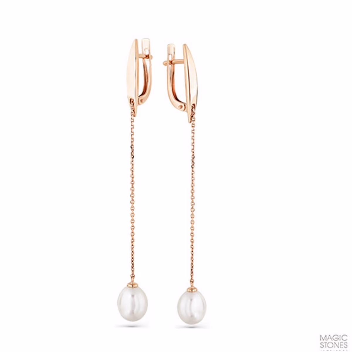 Серьги из красного золота 585 пробы
