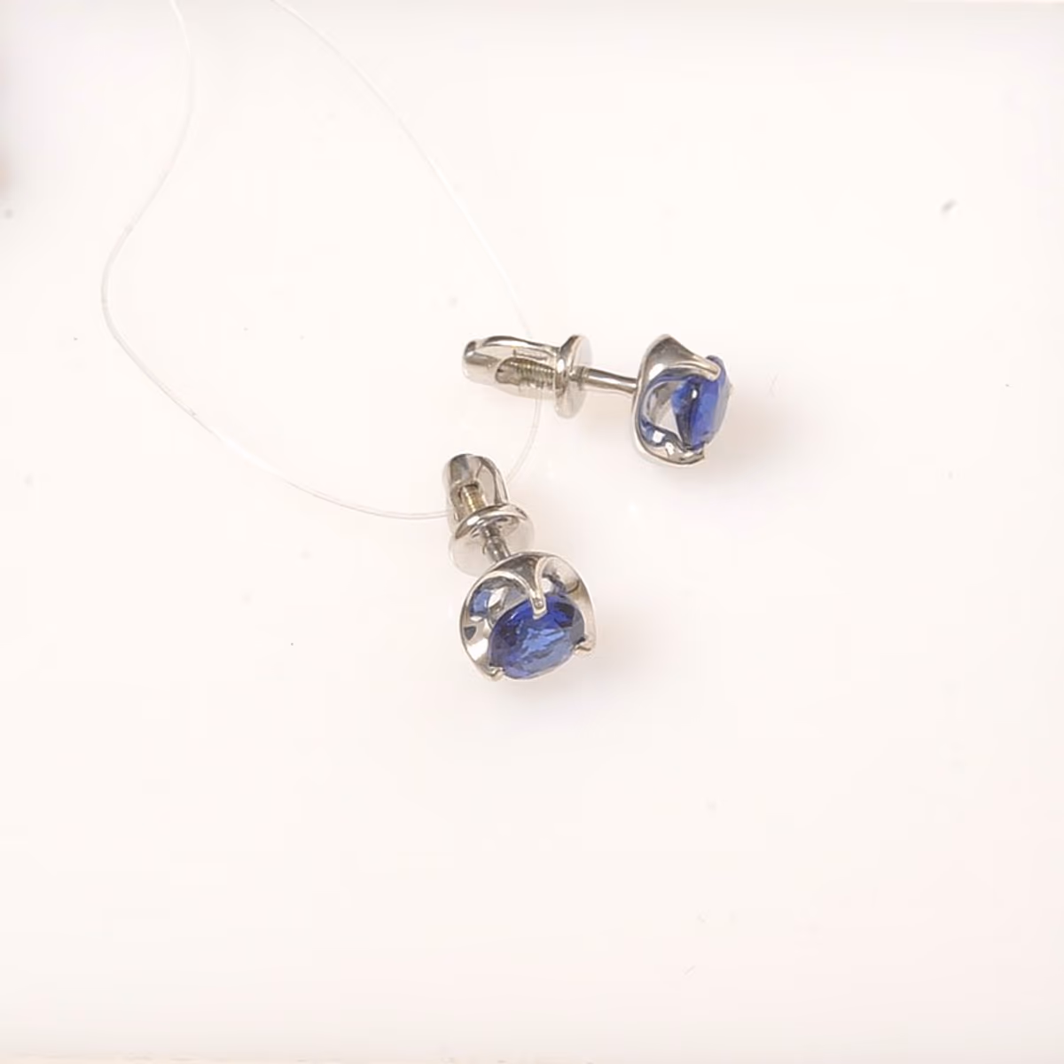 Серьги из белого золота 585 пробы