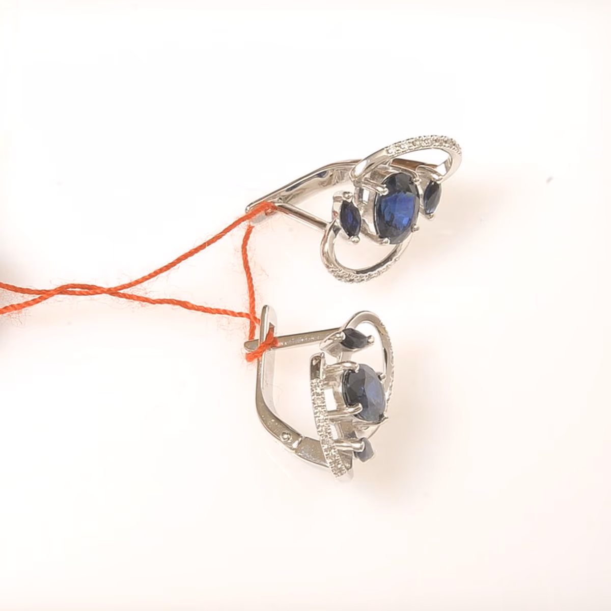 Серьги из белого золота 585 пробы