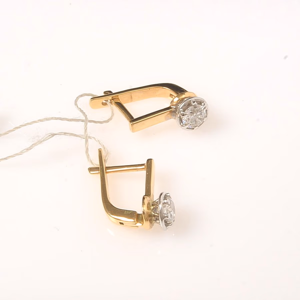 Серьги из красного золота 585 пробы
