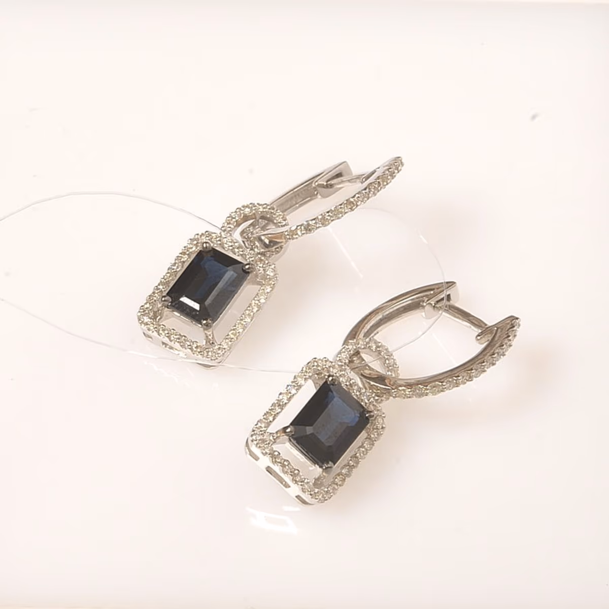 Серьги из белого золота 585 пробы