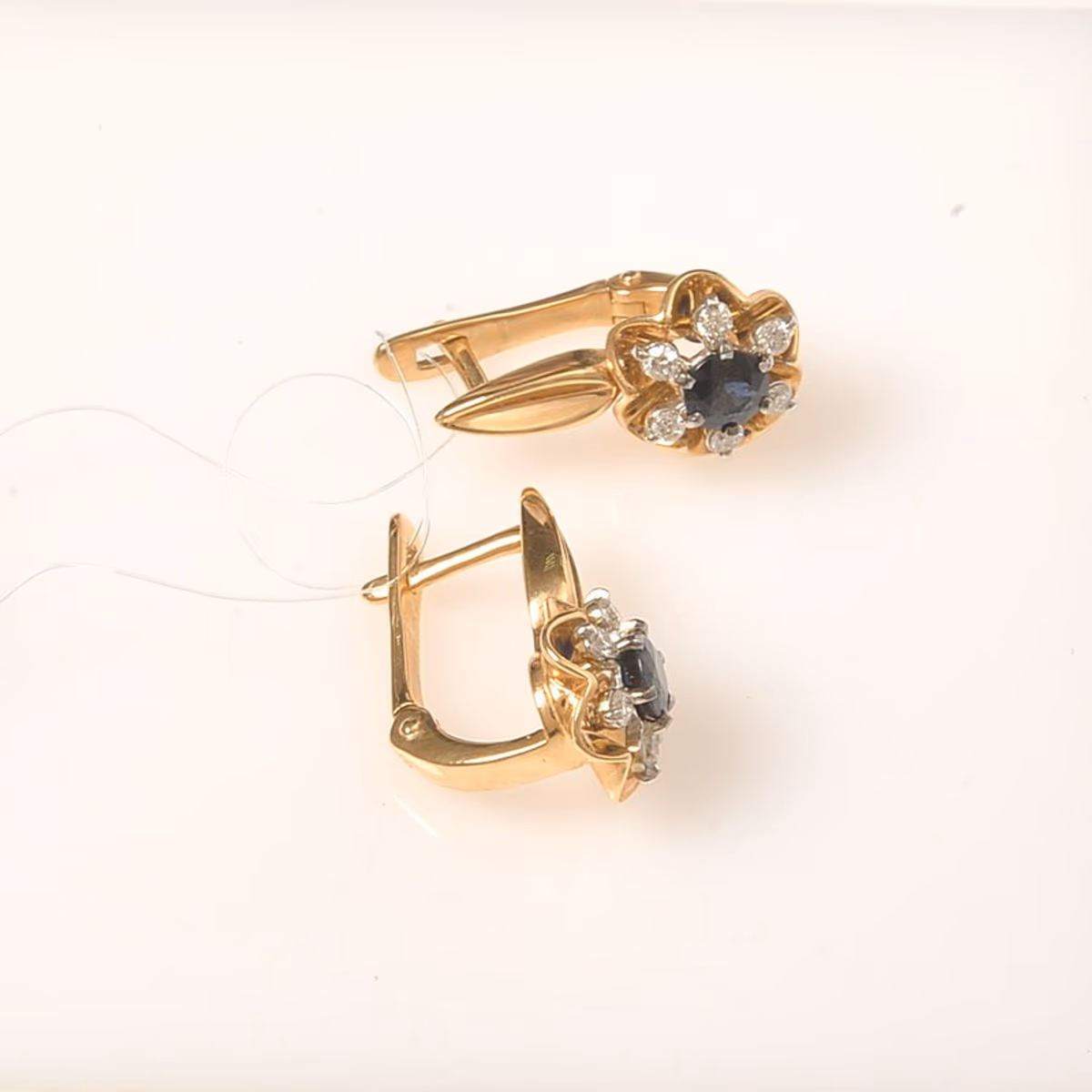 Серьги из красного золота 585 пробы