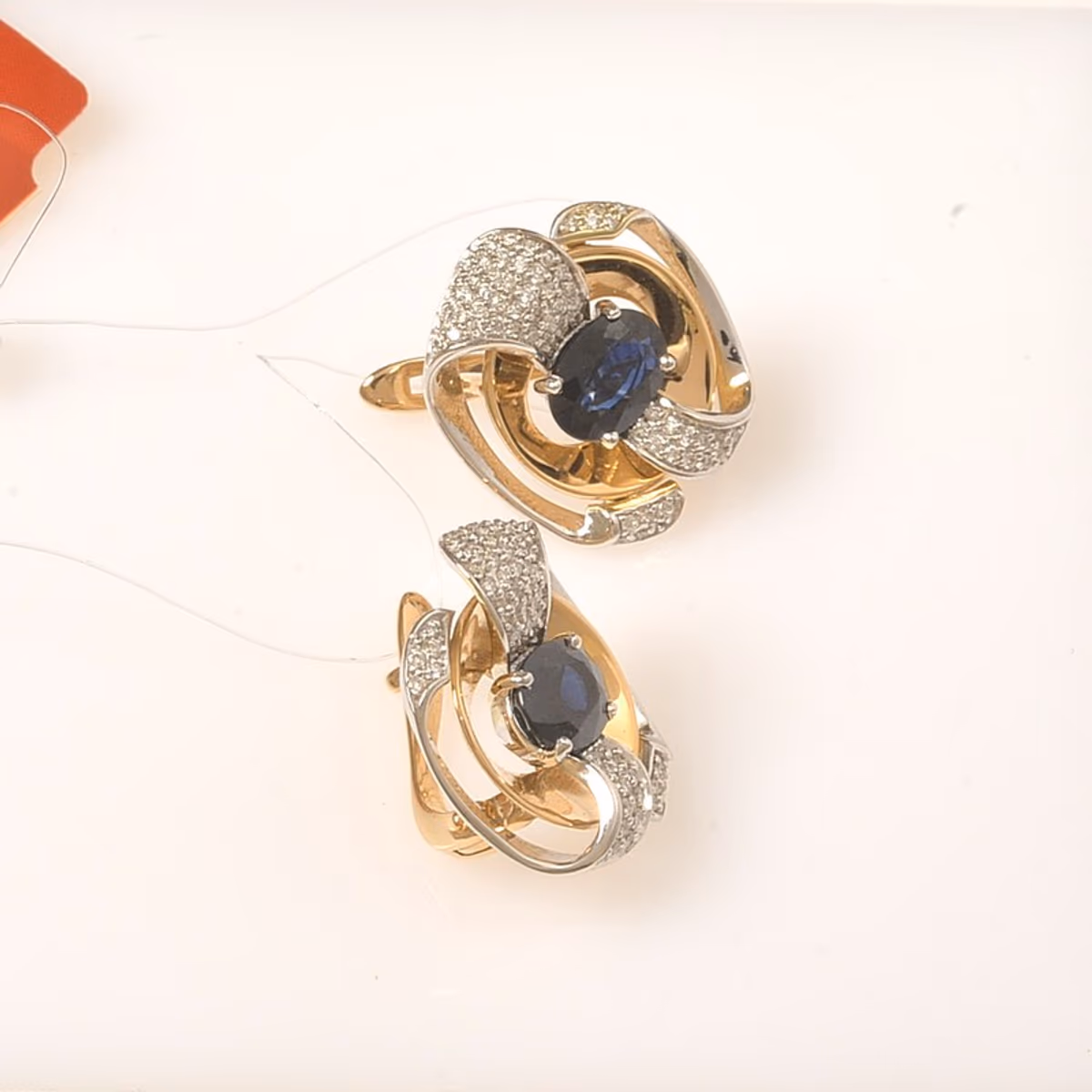 Серьги из красного золота 585 пробы