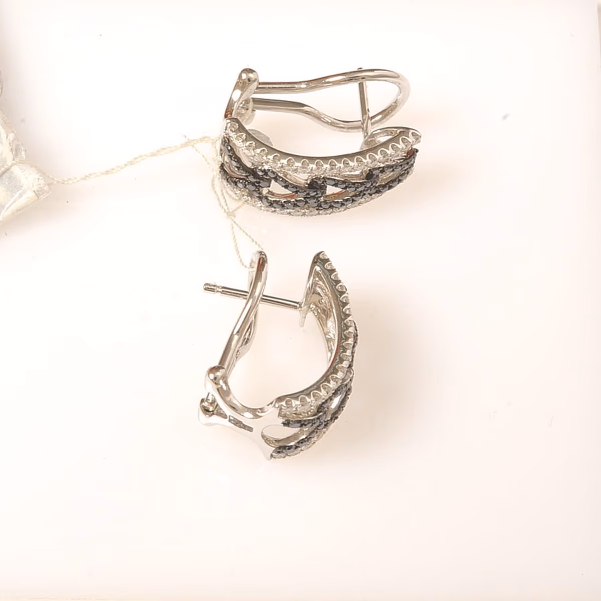 Серьги из белого золота 585 пробы