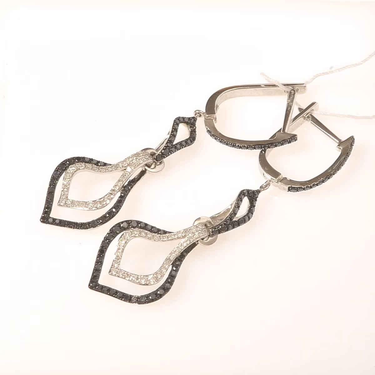 Серьги из белого золота 585 пробы