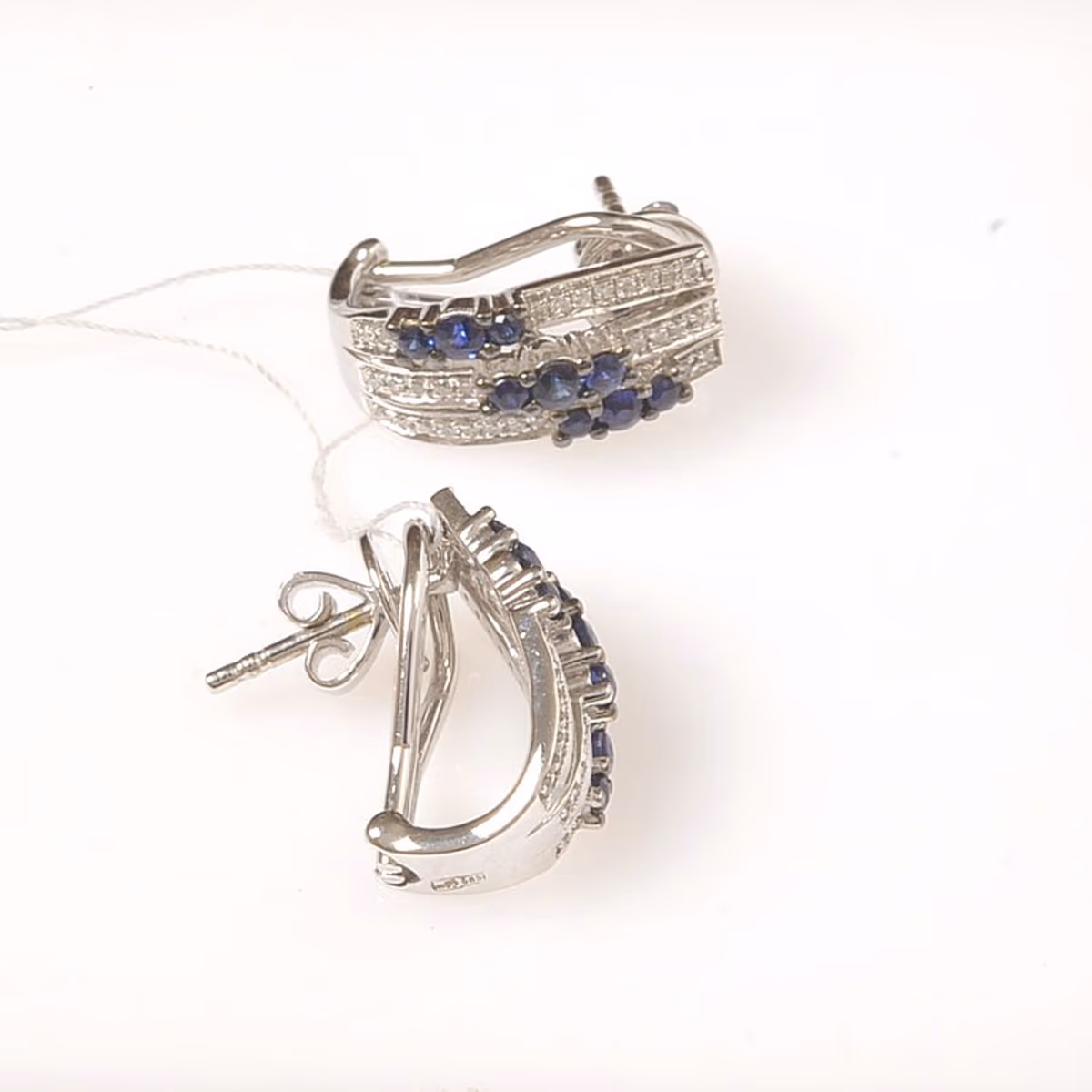 Серьги из белого золота 585 пробы