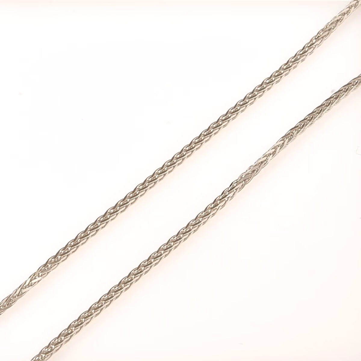 Цепь коса из серебра 925 пробы